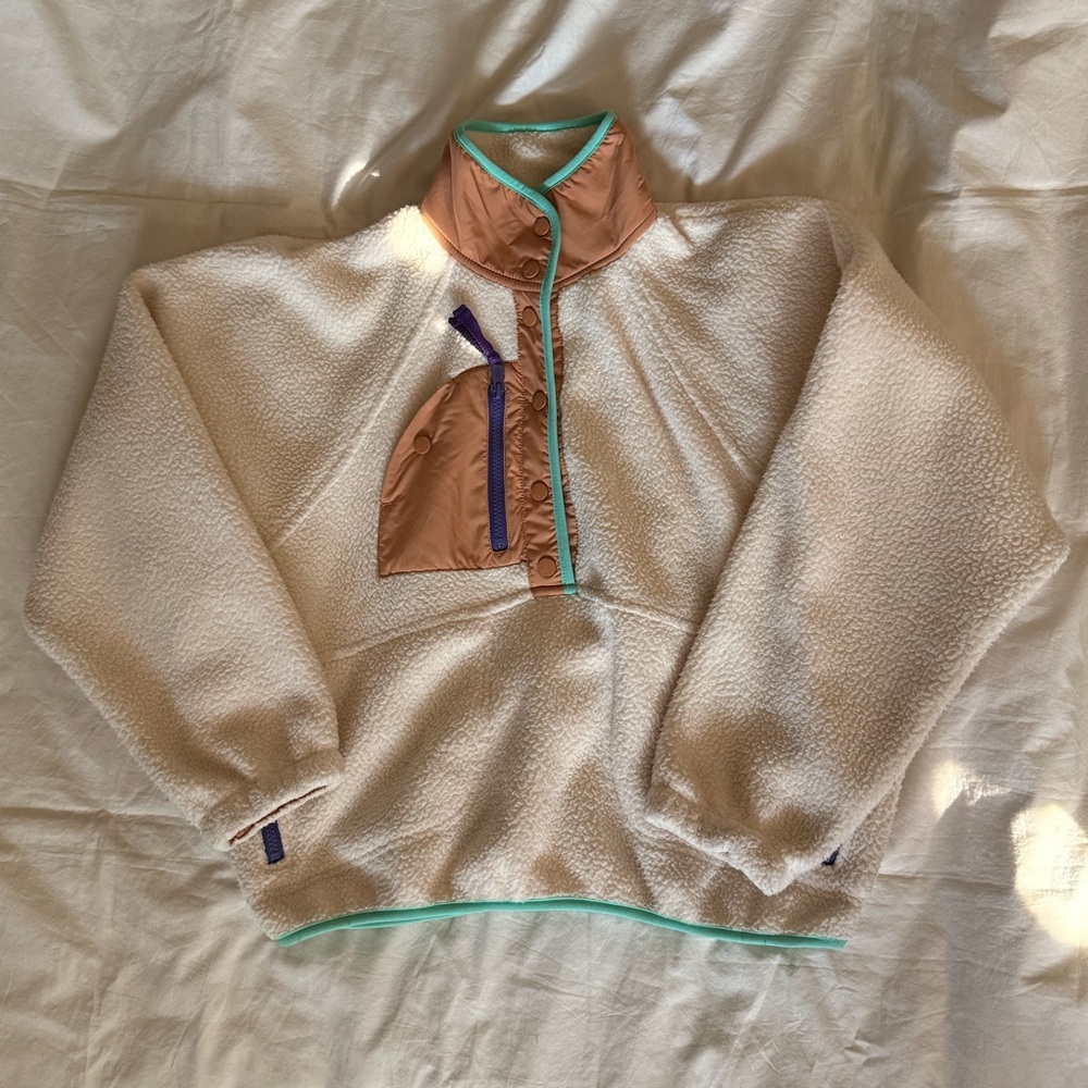Free People fp movement Hit the Slopes Colorblock Fleece Pullover